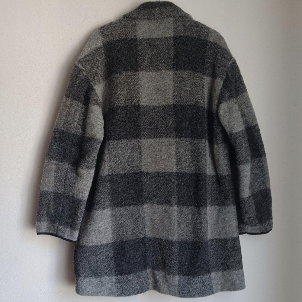 Aritzia Wilfred Free Off Duty Wool Jacket Gray Plaid XS - Picture 10 of 11